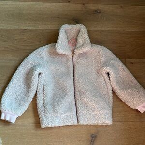 Girls Jcrew Crewcuts Sherpa Jacket Cream Off White Size 8
